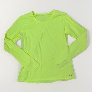 Under Armour Neon Yellow Long Sleeve Active Top Women’s Size M